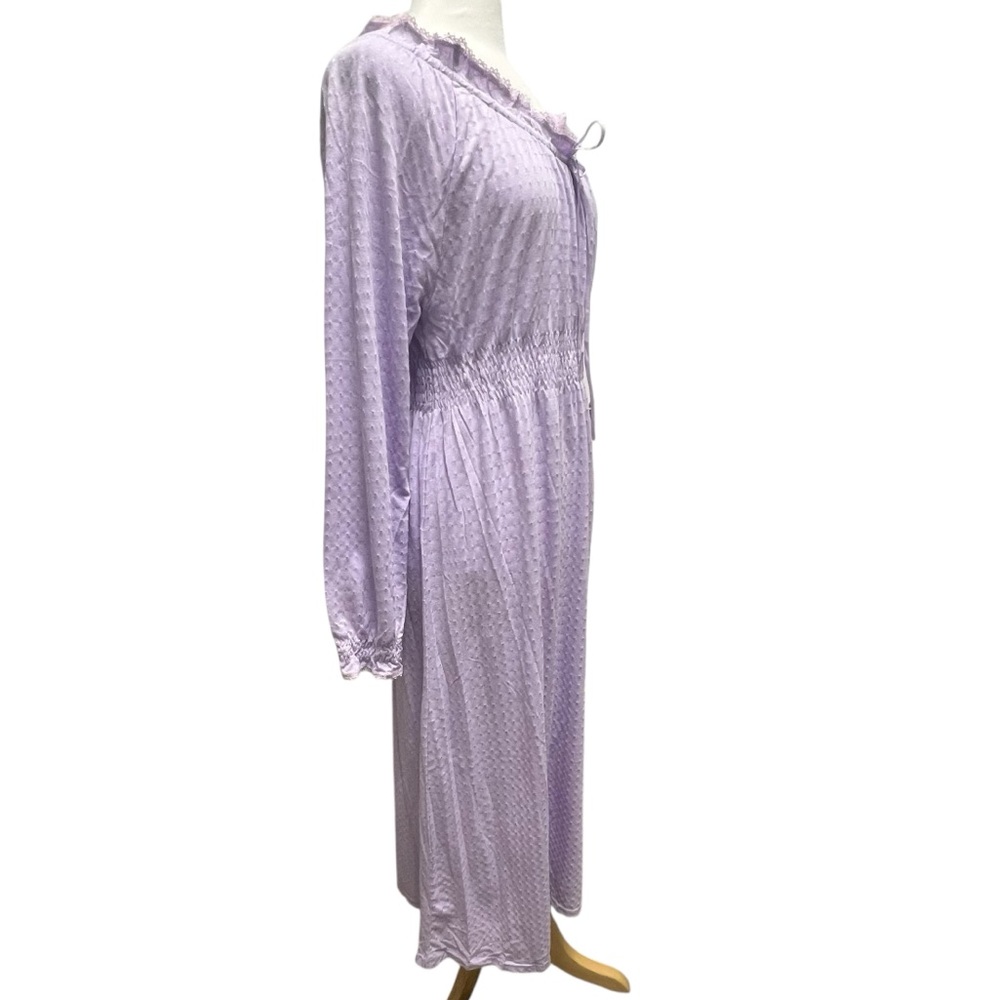 NWT Whispers Long Nightgown Women’s Large Prairie Feminine Maxi Gown Cottagecore - Picture 6 of 16